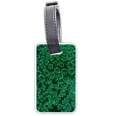 Green Queen Anne s Lace (up Close) Luggage Tags (one Side)  by okhismakingart