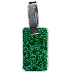 Green Queen Anne s Lace (up Close) Luggage Tags (two Sides) by okhismakingart