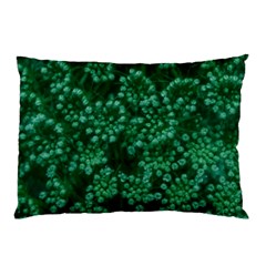 Green Queen Anne s Lace (up Close) Pillow Case (two Sides) by okhismakingart