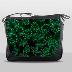 Green Queen Anne s Lace (up Close) Messenger Bag by okhismakingart