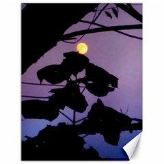 Moon And Catalpa Tree Canvas 18  X 24  by okhismakingart