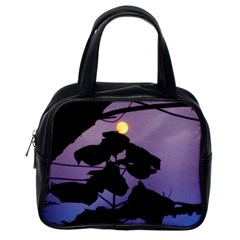 Moon And Catalpa Tree Classic Handbag (one Side)