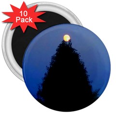 Tree And Moon 3  Magnets (10 Pack)  by okhismakingart