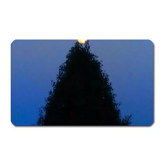 Tree and Moon Magnet (Rectangular)