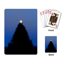 Tree and Moon Playing Cards Single Design