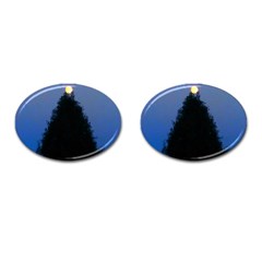 Tree and Moon Cufflinks (Oval)