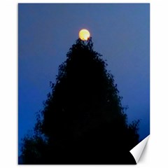 Tree And Moon Canvas 16  X 20  by okhismakingart