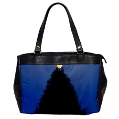 Tree and Moon Oversize Office Handbag