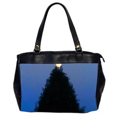 Tree and Moon Oversize Office Handbag (2 Sides)