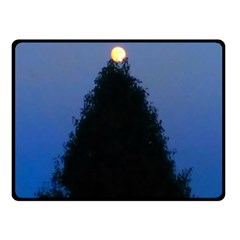 Tree and Moon Double Sided Fleece Blanket (Small) 