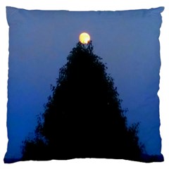 Tree and Moon Standard Flano Cushion Case (One Side)