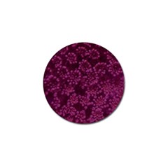 Dark Pink Queen Anne s Lace (up Close) Golf Ball Marker by okhismakingart