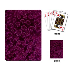 Dark Pink Queen Anne s Lace (up Close) Playing Cards Single Design by okhismakingart