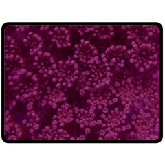 Dark Pink Queen Anne s Lace (up Close) Fleece Blanket (large)  by okhismakingart