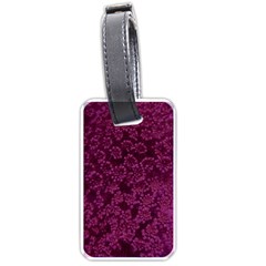 Dark Pink Queen Anne s Lace (up Close) Luggage Tags (one Side)  by okhismakingart