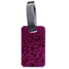 Dark Pink Queen Anne s Lace (up Close) Luggage Tags (two Sides) by okhismakingart