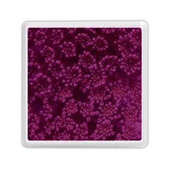 Dark Pink Queen Anne s Lace (up Close) Memory Card Reader (square) by okhismakingart