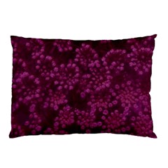 Dark Pink Queen Anne s Lace (up Close) Pillow Case (two Sides) by okhismakingart