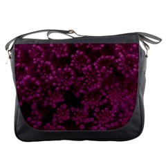 Dark Pink Queen Anne s Lace (up Close) Messenger Bag by okhismakingart