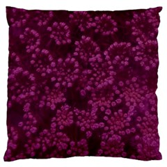 Dark Pink Queen Anne s Lace (up Close) Large Cushion Case (one Side) by okhismakingart