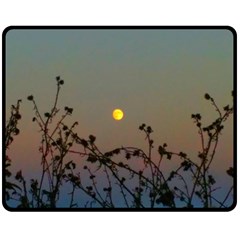 Moon And Thistle Double Sided Fleece Blanket (medium)  by okhismakingart