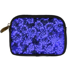 Blue Queen Anne s Lace (up Close) Digital Camera Leather Case by okhismakingart