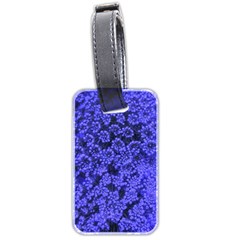 Blue Queen Anne s Lace (up Close) Luggage Tags (two Sides) by okhismakingart