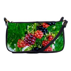 Blackberries Shoulder Clutch Bag by okhismakingart