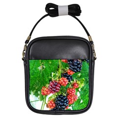 Blackberries Girls Sling Bag by okhismakingart