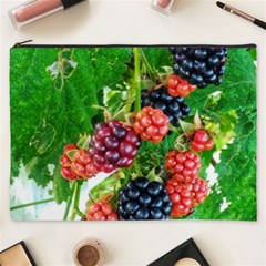 Blackberries Cosmetic Bag (xxxl) by okhismakingart