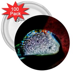 Rainbow Water Droplet 3  Buttons (100 pack) 