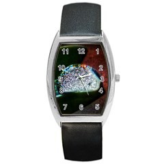 Rainbow Water Droplet Barrel Style Metal Watch