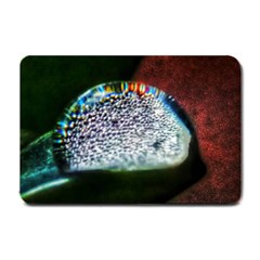 Rainbow Water Droplet Small Doormat  by okhismakingart