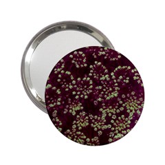 Pink And Green Queen Annes Lace (up Close) 2 25  Handbag Mirrors by okhismakingart