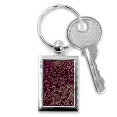 Pink And Green Queen Annes Lace (up Close) Key Chains (rectangle)  by okhismakingart