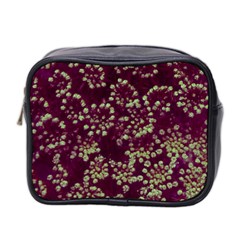 Pink And Green Queen Annes Lace (up Close) Mini Toiletries Bag (two Sides) by okhismakingart