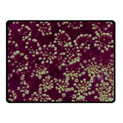 Pink And Green Queen Annes Lace (up Close) Double Sided Fleece Blanket (small)  by okhismakingart