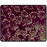 Pink and Green Queen Annes Lace (Up Close) Double Sided Fleece Blanket (Medium)  58.8 x47.4  Blanket Front