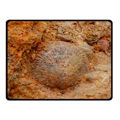 Shell Fossil Ii Fleece Blanket (small) by okhismakingart