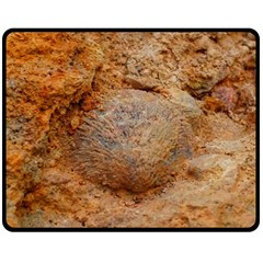 Shell Fossil Ii Double Sided Fleece Blanket (medium)  by okhismakingart