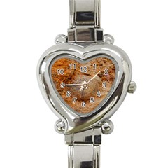 Shell Fossil Ii Heart Italian Charm Watch by okhismakingart