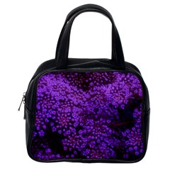 Purple Queen Anne s Lace Landscape Classic Handbag (one Side) by okhismakingart