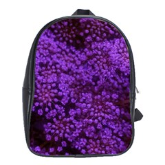 Purple Queen Anne s Lace Landscape School Bag (large) by okhismakingart