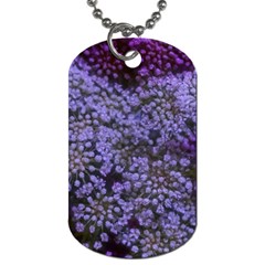 Blue Queen Anne s Lace Landscape Dog Tag (one Side) by okhismakingart