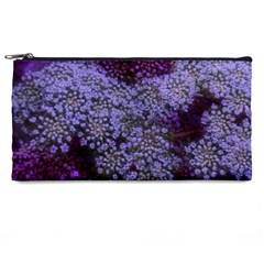 Blue Queen Anne s Lace Landscape Pencil Cases by okhismakingart