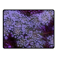 Blue Queen Anne s Lace Landscape Fleece Blanket (small) by okhismakingart