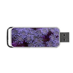 Blue Queen Anne s Lace Landscape Portable Usb Flash (one Side) by okhismakingart