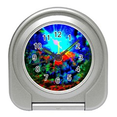 Psychedelic Spaceship Travel Alarm Clock by okhismakingart