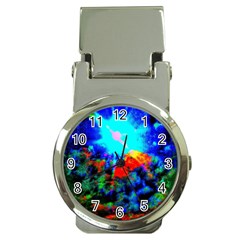 Psychedelic Spaceship Money Clip Watches by okhismakingart