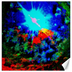 Psychedelic Spaceship Canvas 12  X 12  by okhismakingart